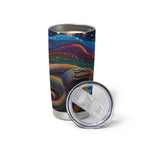 Aboriginal Dreamtime Rainbow Serpent Tumbler Cup