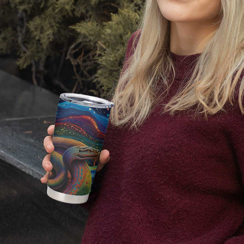 Aboriginal Dreamtime Rainbow Serpent Tumbler Cup