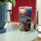Aboriginal Dreamtime Rainbow Serpent Tumbler Cup