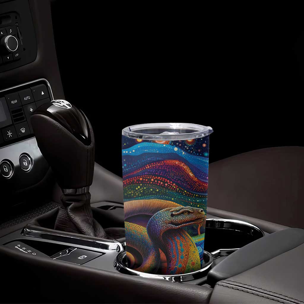 Aboriginal Dreamtime Rainbow Serpent Tumbler Cup