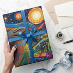 Aboriginal Dreamtime Rainbow Serpent Wrapping Paper - Aussie Hoodie