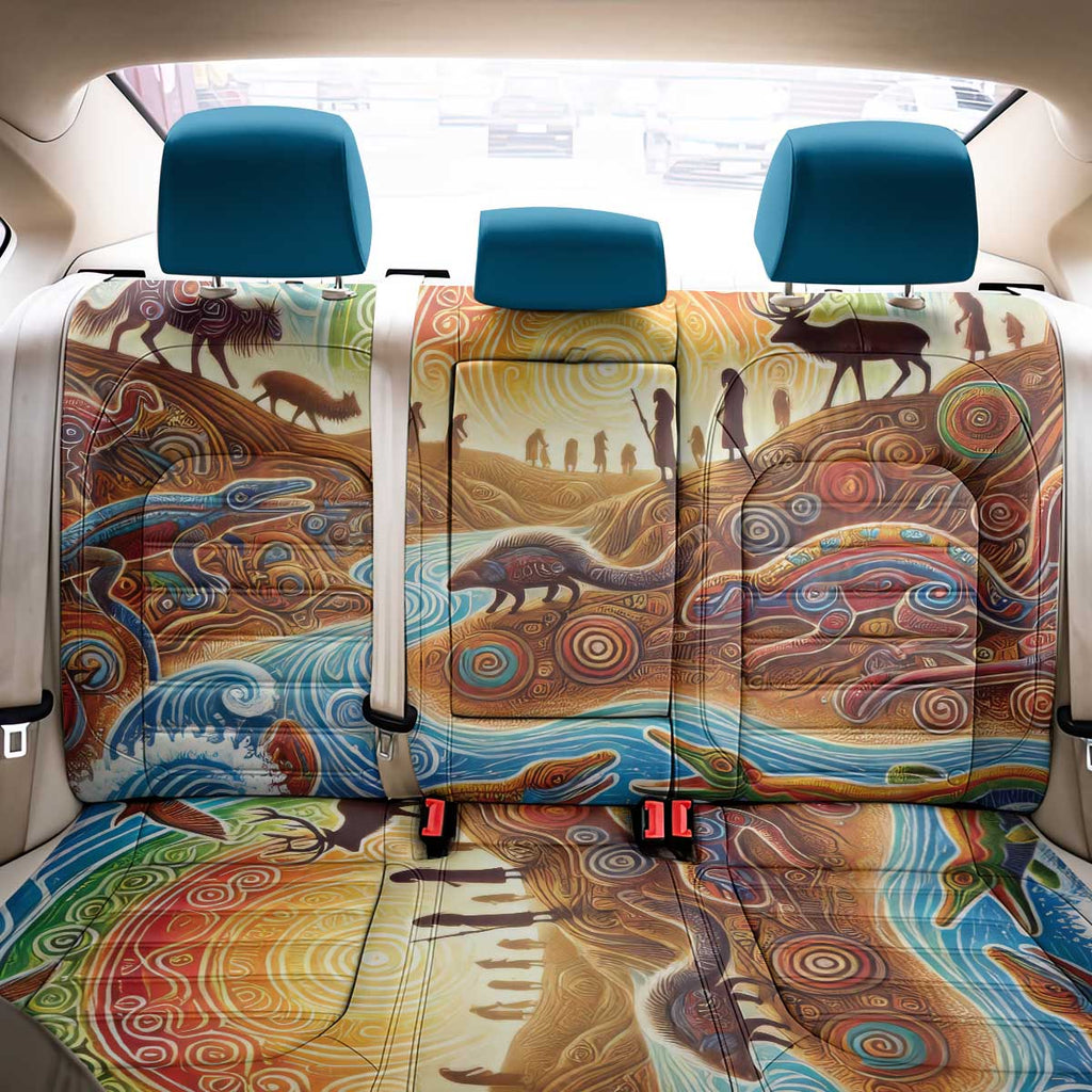 Aboriginal Dreamtime Animals Stories Back Car Seat Cover