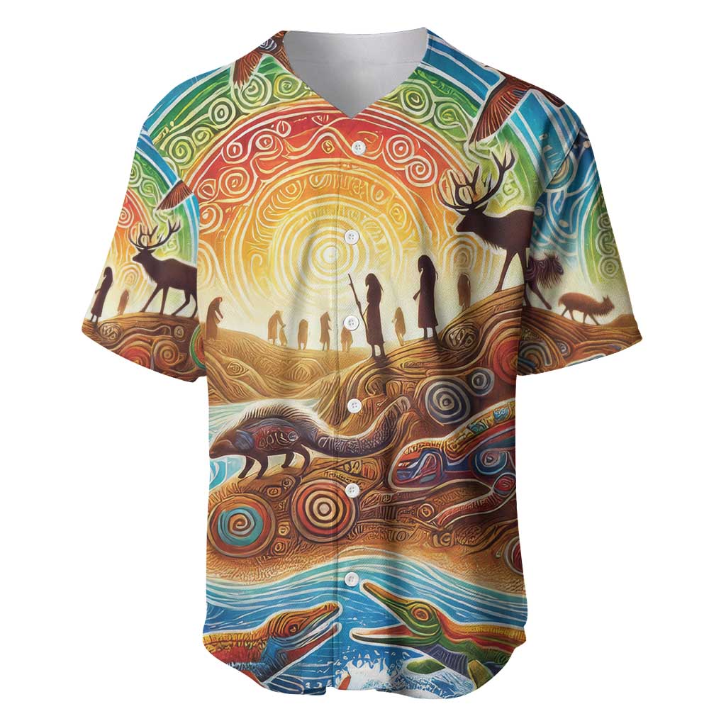 Aboriginal Dreamtime Animals Stories Baseball Jersey