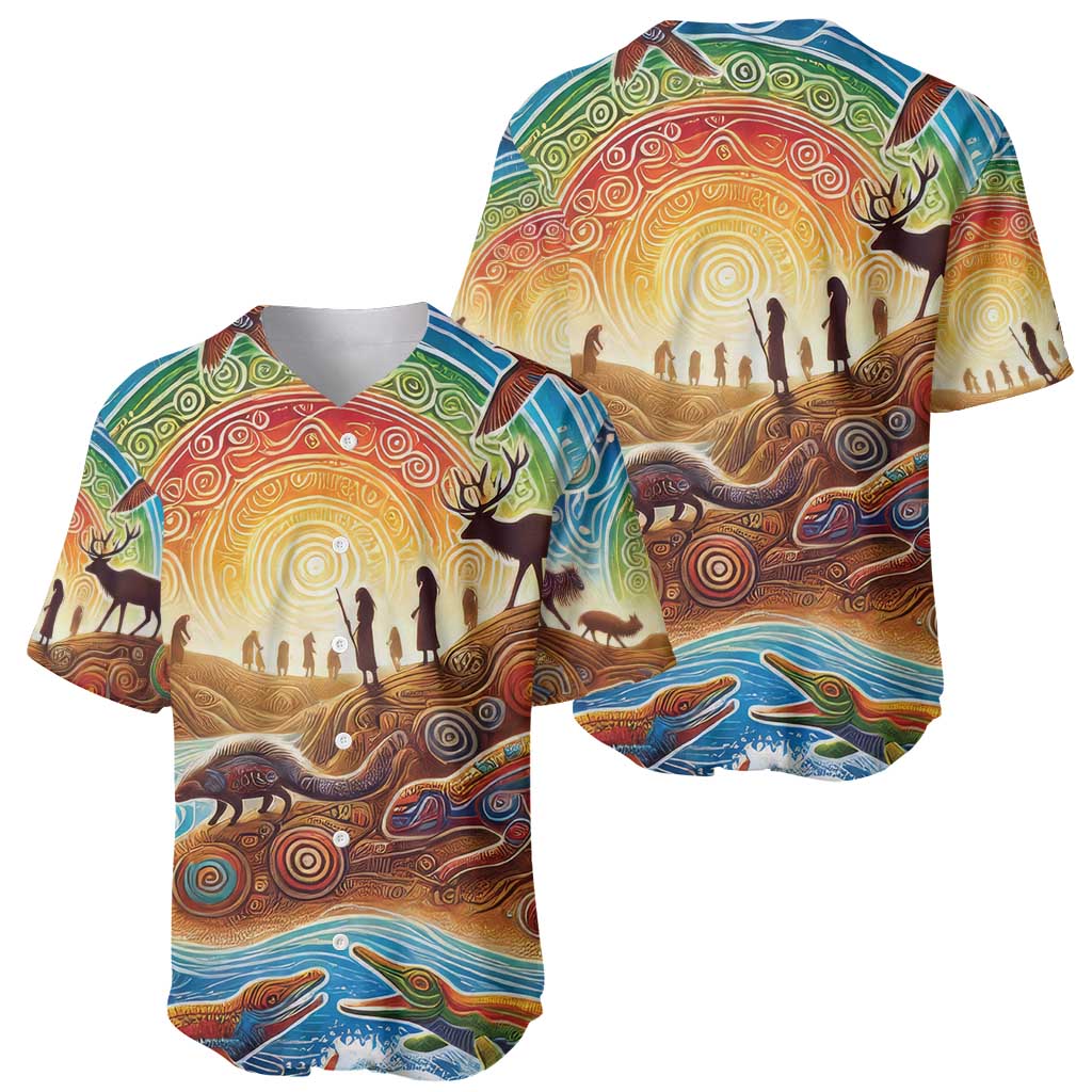 Aboriginal Dreamtime Animals Stories Baseball Jersey