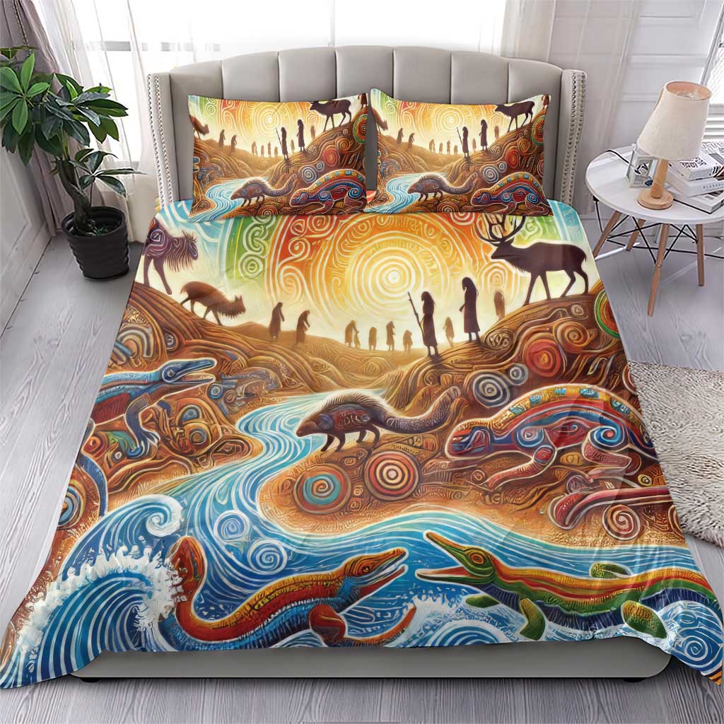 Aboriginal Dreamtime Animals Stories Bedding Set