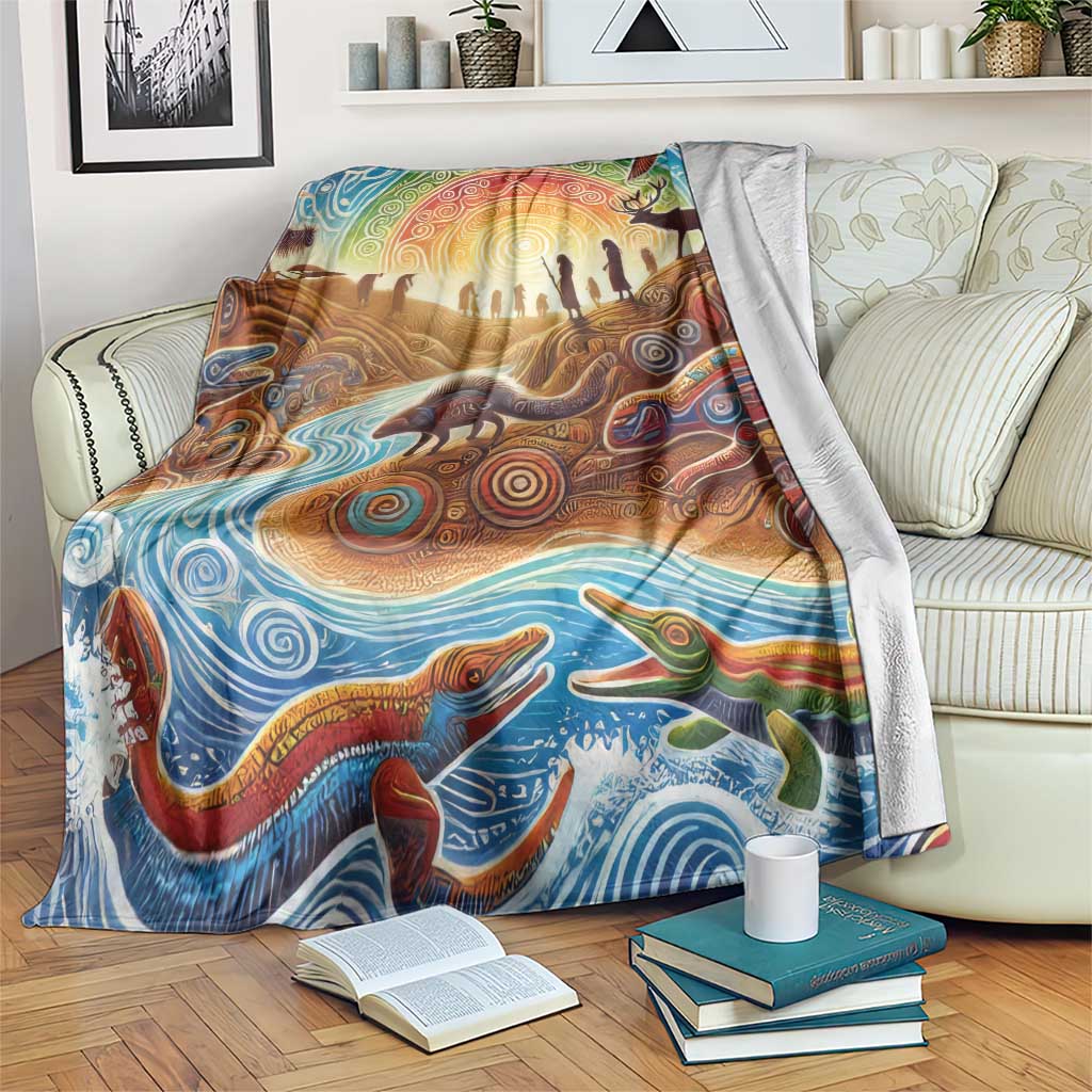 Aboriginal Dreamtime Animals Stories Blanket