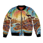 Aboriginal Dreamtime Animals Stories Bomber Jacket