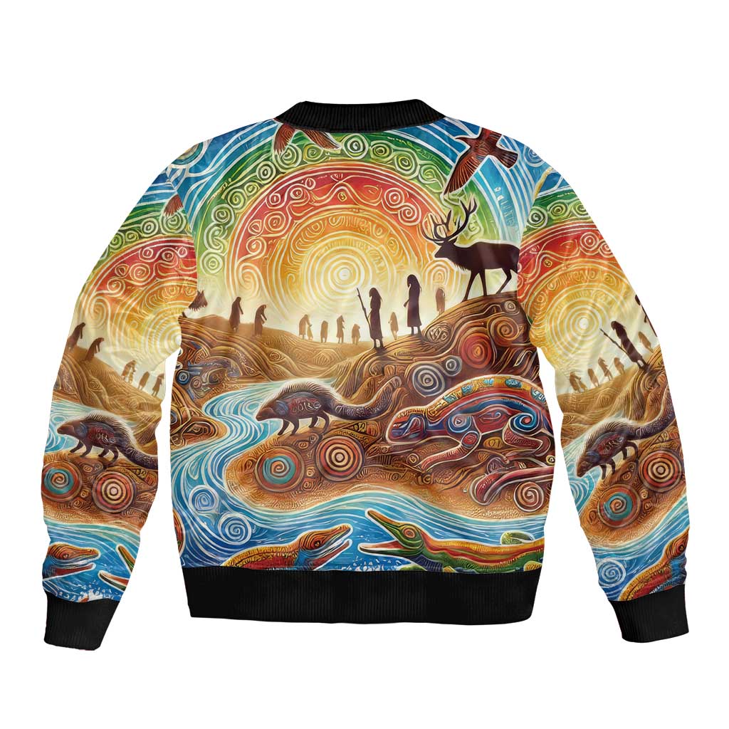 Aboriginal Dreamtime Animals Stories Bomber Jacket