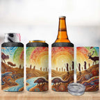 Aboriginal Dreamtime Animals Stories 4 in 1 Can Cooler Tumbler