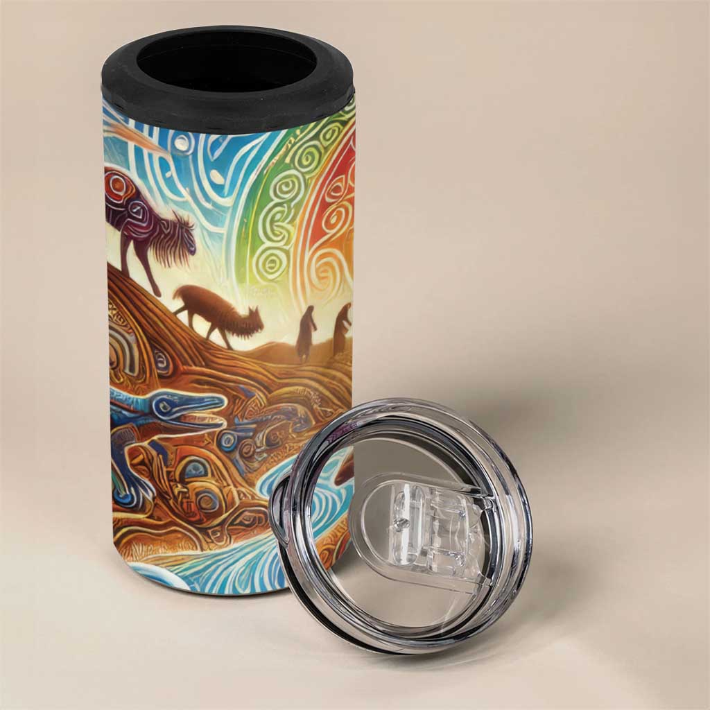 Aboriginal Dreamtime Animals Stories 4 in 1 Can Cooler Tumbler