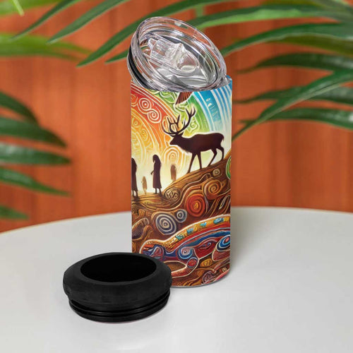 Aboriginal Dreamtime Animals Stories 4 in 1 Can Cooler Tumbler