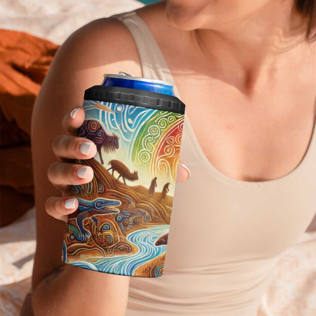 Aboriginal Dreamtime Animals Stories 4 in 1 Can Cooler Tumbler