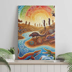 Aboriginal Dreamtime Animals Stories Canvas Wall Art