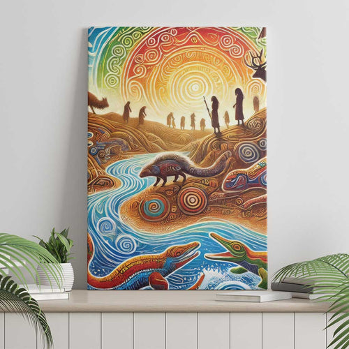 Aboriginal Dreamtime Animals Stories Canvas Wall Art