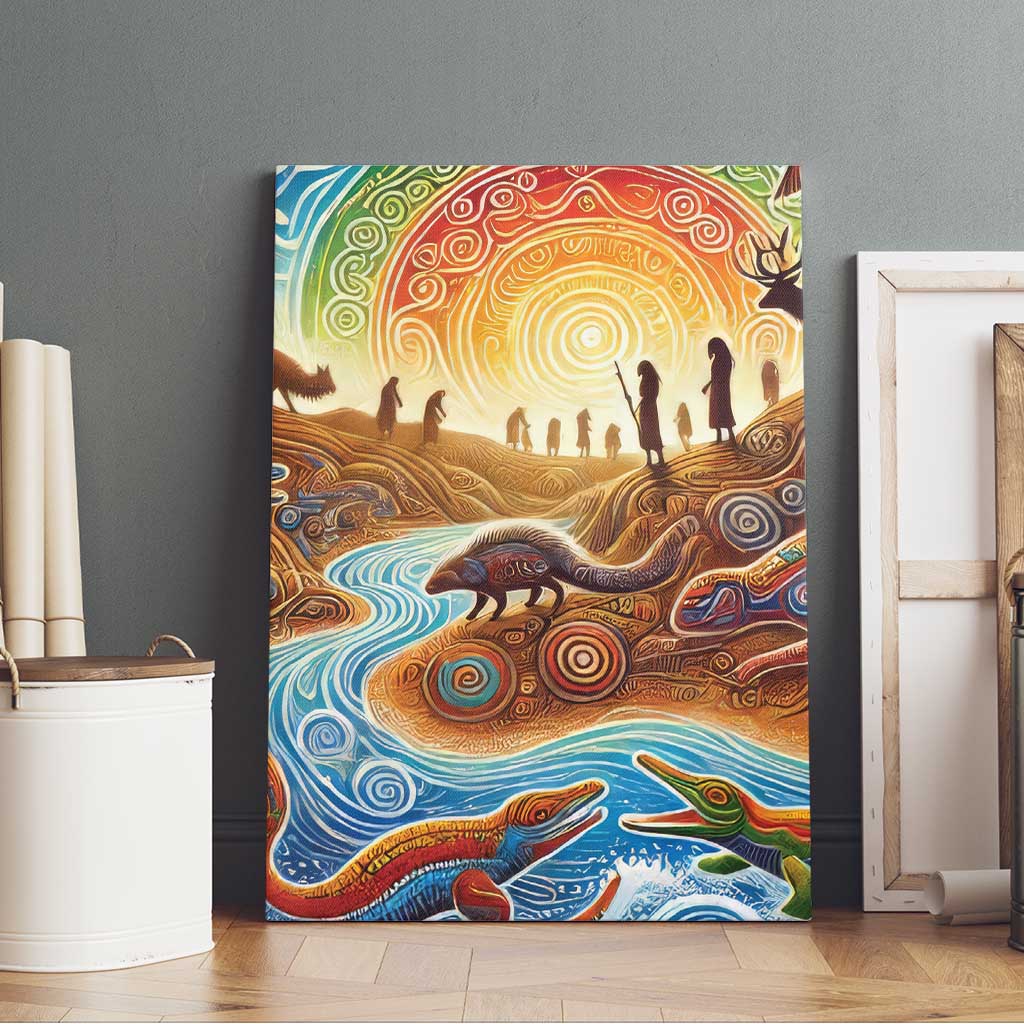 Aboriginal Dreamtime Animals Stories Canvas Wall Art