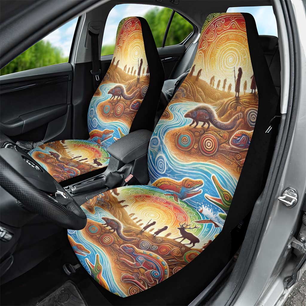 Aboriginal Dreamtime Animals Stories Car Seat Cover