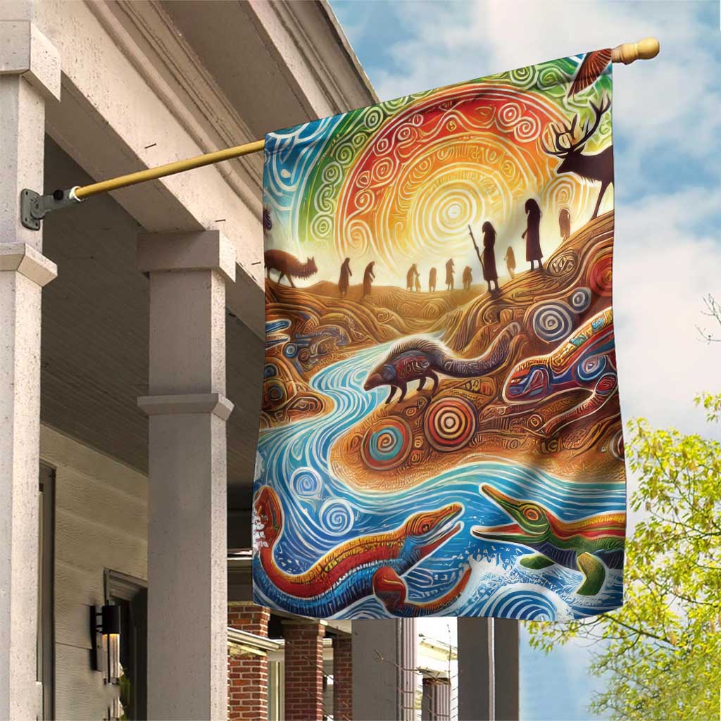 Aboriginal Dreamtime Animals Stories Garden Flag