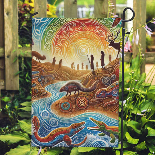 Aboriginal Dreamtime Animals Stories Garden Flag