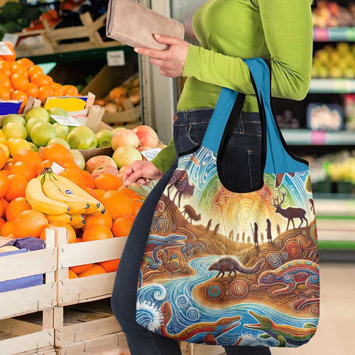 Aboriginal Dreamtime Animals Stories Grocery Bag