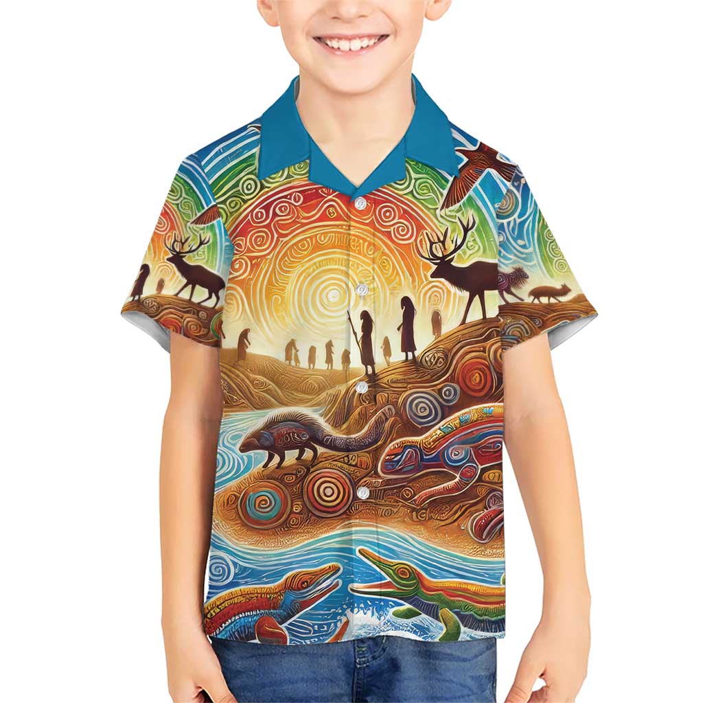 Aboriginal Dreamtime Animals Stories Hawaiian Shirt