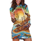 Aboriginal Dreamtime Animals Stories Hoodie Dress