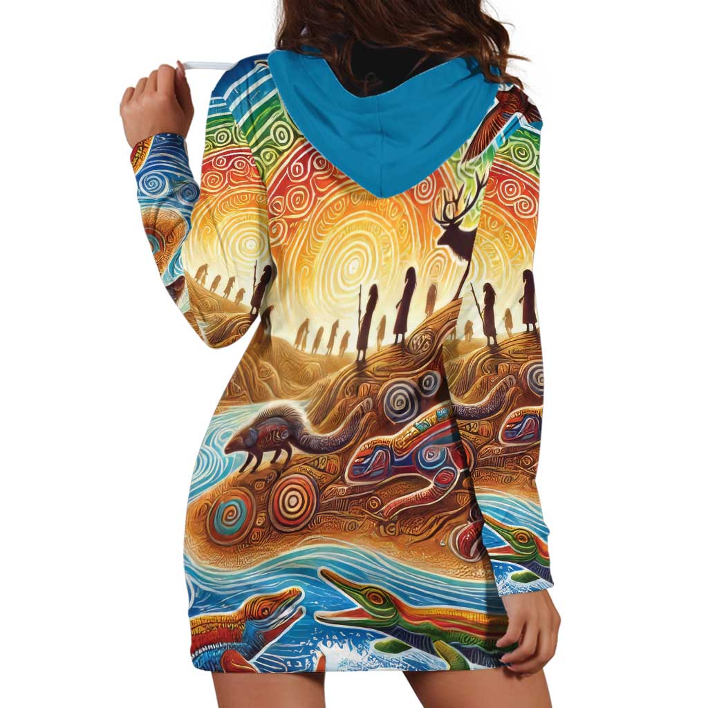 Aboriginal Dreamtime Animals Stories Hoodie Dress