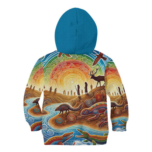 Aboriginal Dreamtime Animals Stories Kid Hoodie