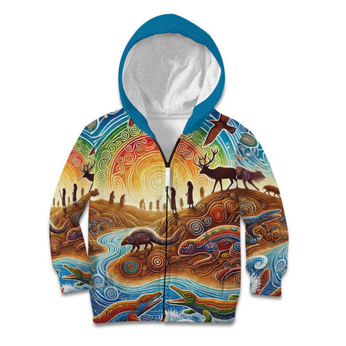 Aboriginal Dreamtime Animals Stories Kid Hoodie
