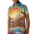 Aboriginal Dreamtime Animals Stories Kid Polo Shirt