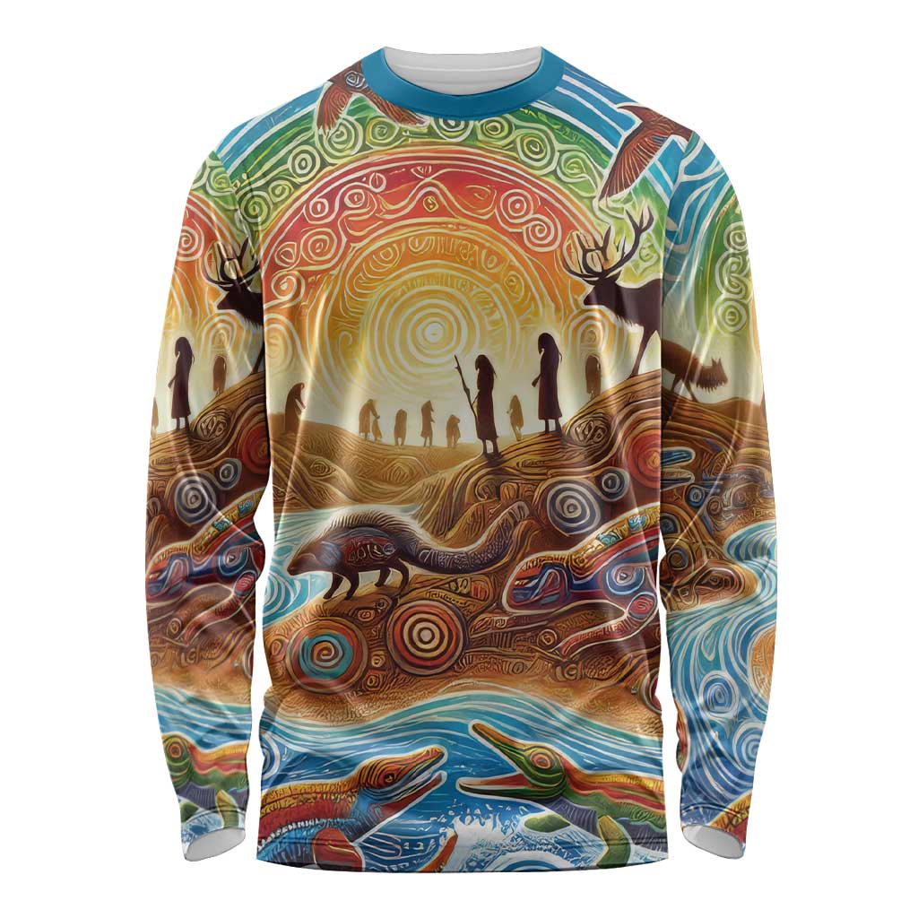 Aboriginal Dreamtime Animals Stories Long Sleeve Shirt