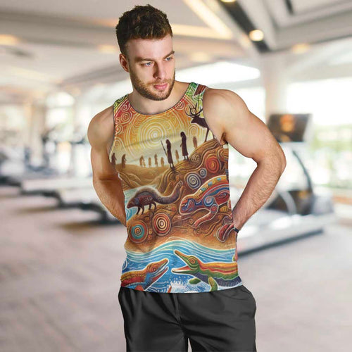 Aboriginal Dreamtime Animals Stories Men Tank Top