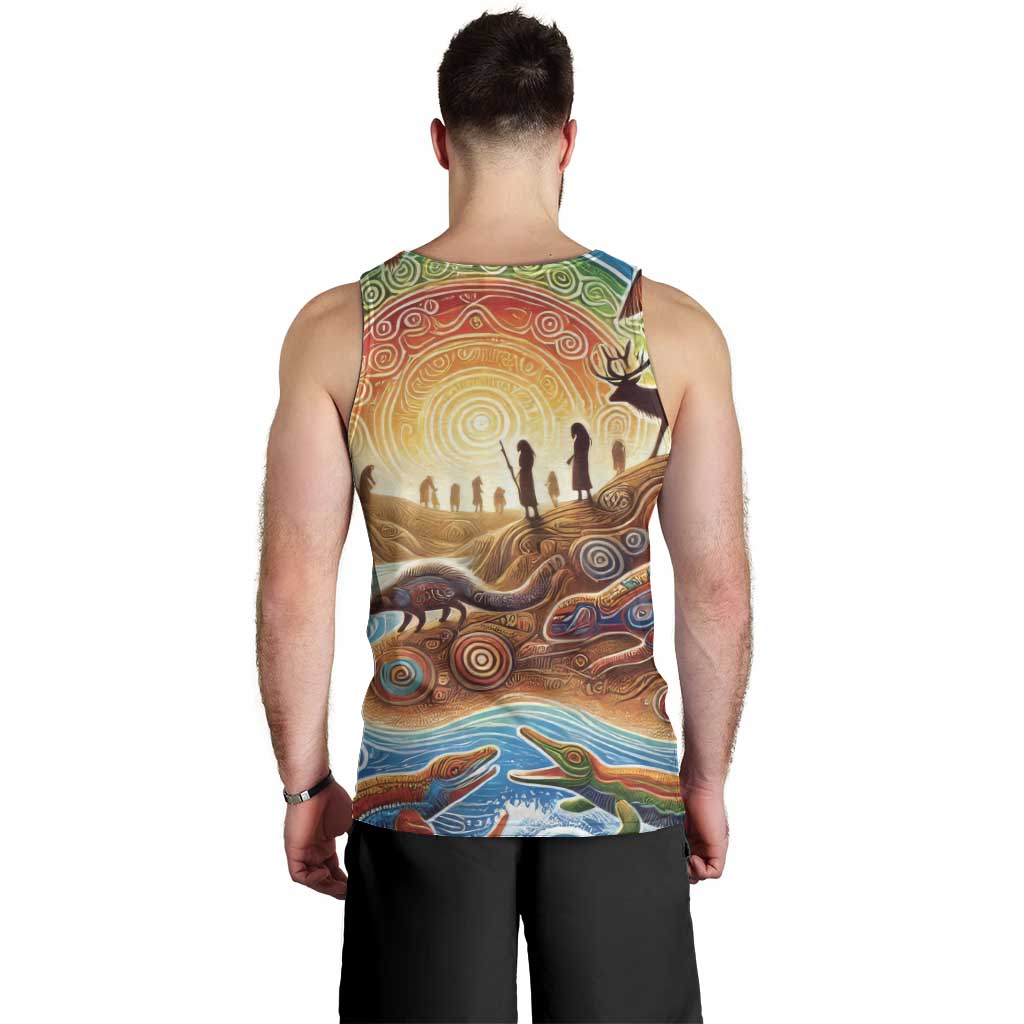 Aboriginal Dreamtime Animals Stories Men Tank Top