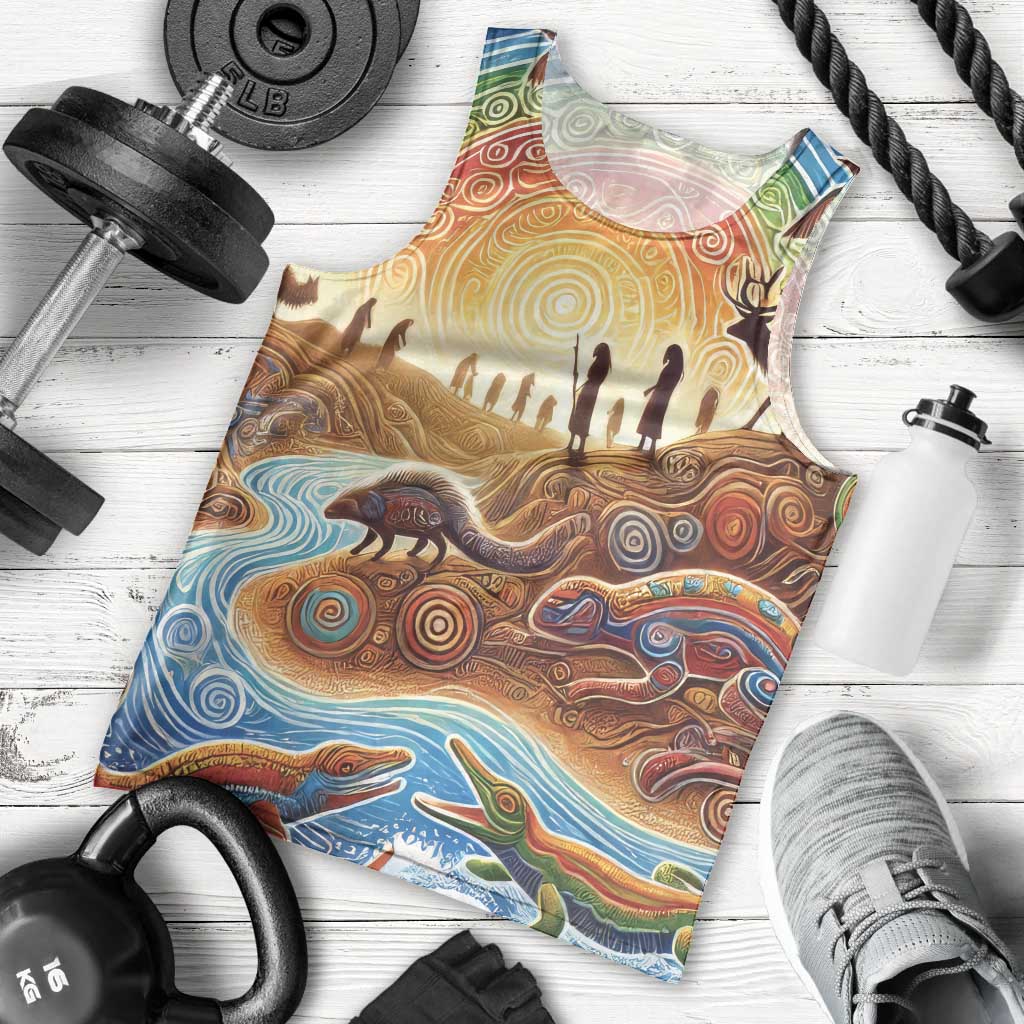 Aboriginal Dreamtime Animals Stories Men Tank Top