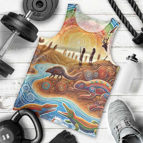 Aboriginal Dreamtime Animals Stories Men Tank Top