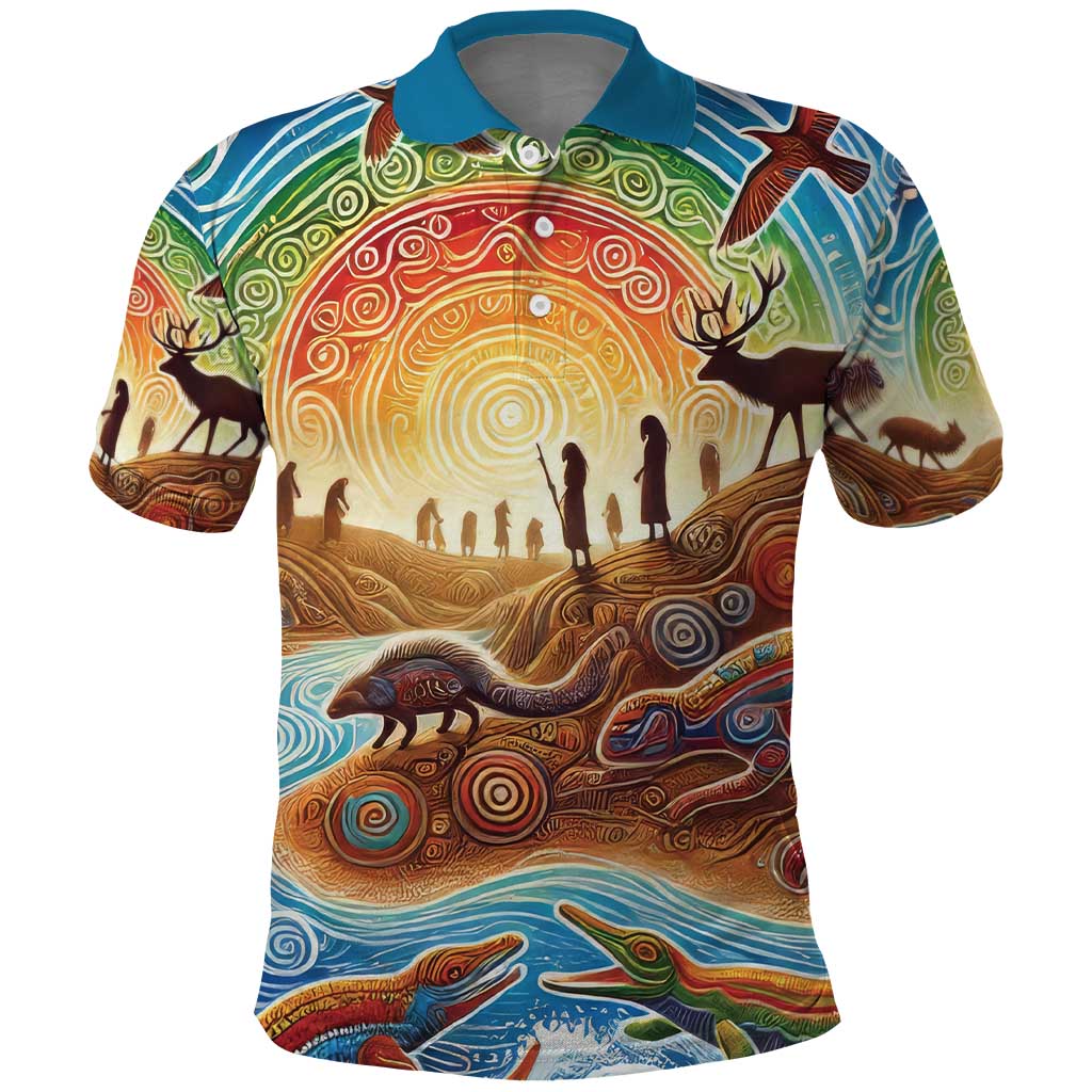 Aboriginal Dreamtime Animals Stories Polo Shirt