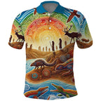 Aboriginal Dreamtime Animals Stories Polo Shirt