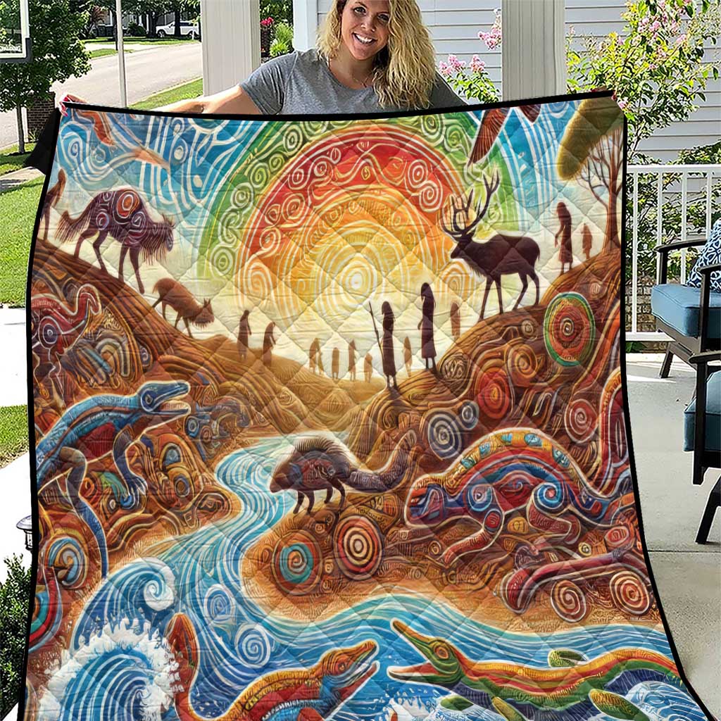 Aboriginal Dreamtime Animals Stories Quilt