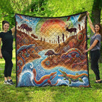 Aboriginal Dreamtime Animals Stories Quilt