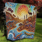 Aboriginal Dreamtime Animals Stories Quilt