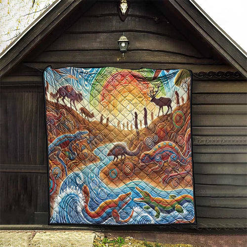 Aboriginal Dreamtime Animals Stories Quilt
