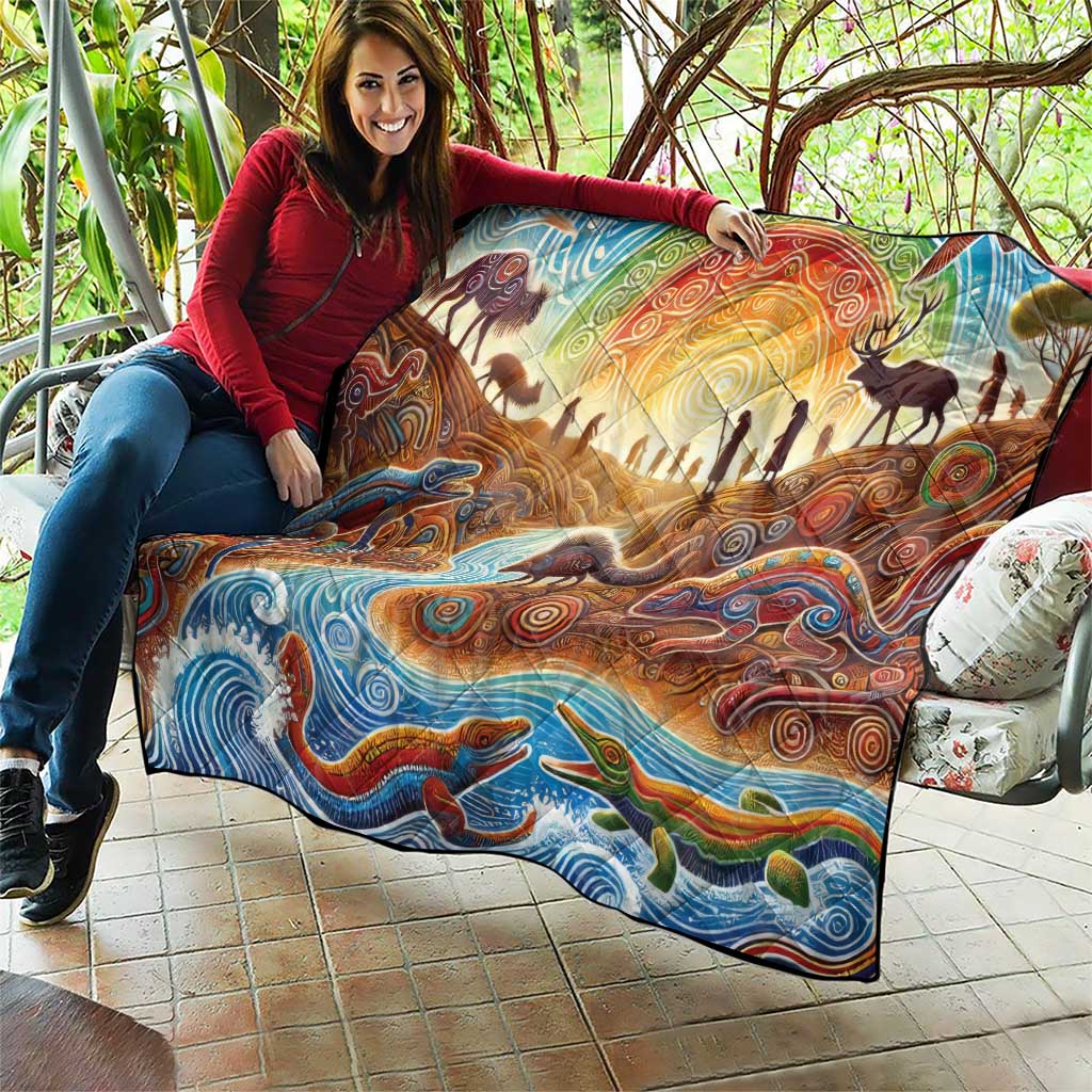 Aboriginal Dreamtime Animals Stories Quilt