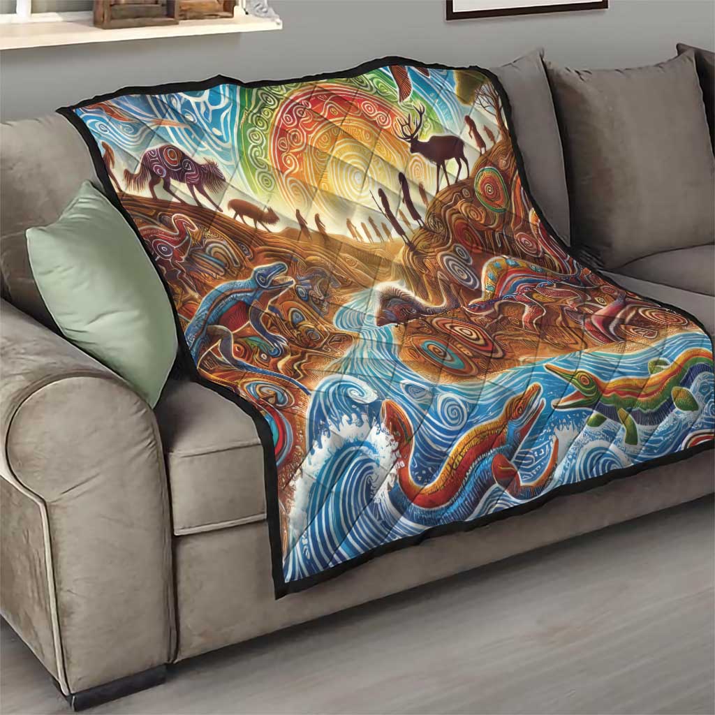 Aboriginal Dreamtime Animals Stories Quilt