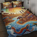 Aboriginal Dreamtime Animals Stories Quilt Bed Set