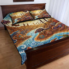 Aboriginal Dreamtime Animals Stories Quilt Bed Set
