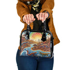 Aboriginal Dreamtime Animals Stories Shoulder Handbag