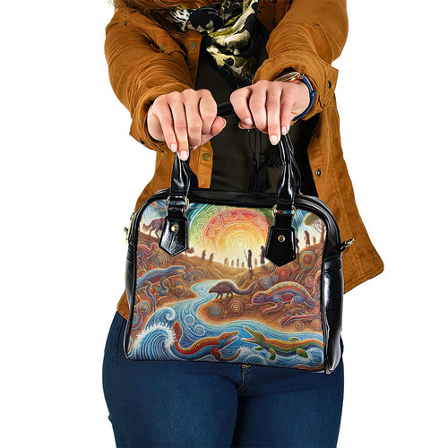 Aboriginal Dreamtime Animals Stories Shoulder Handbag