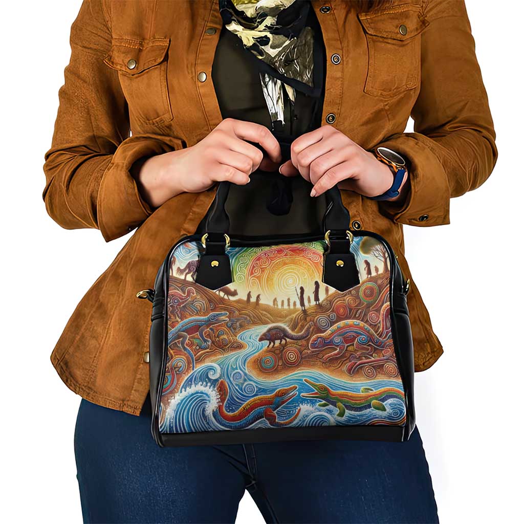 Aboriginal Dreamtime Animals Stories Shoulder Handbag