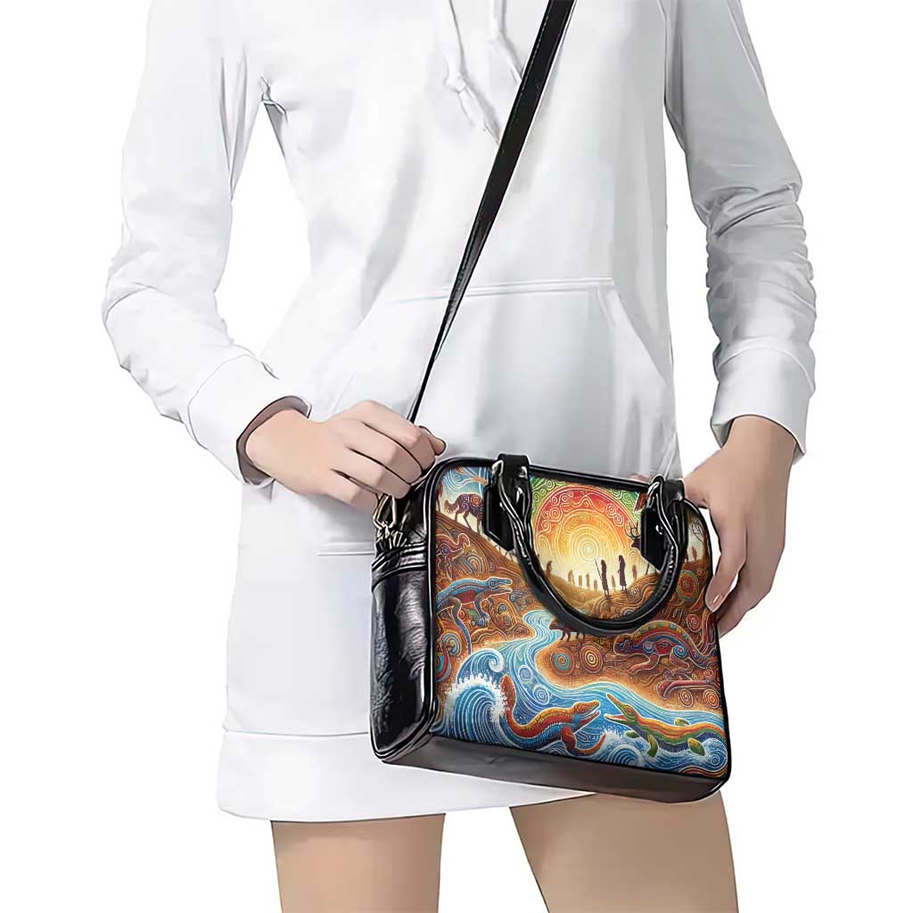 Aboriginal Dreamtime Animals Stories Shoulder Handbag