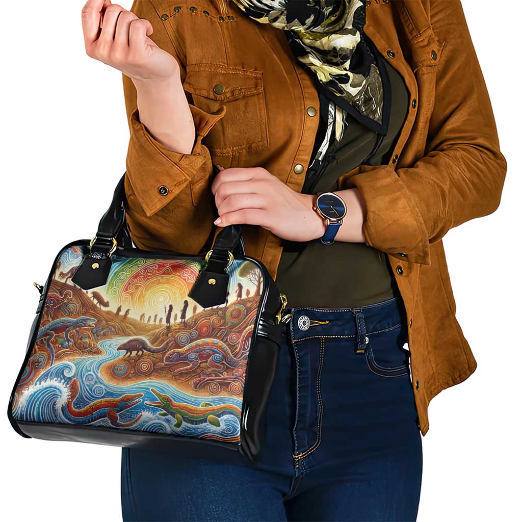 Aboriginal Dreamtime Animals Stories Shoulder Handbag
