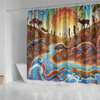 Aboriginal Dreamtime Animals Stories Shower Curtain